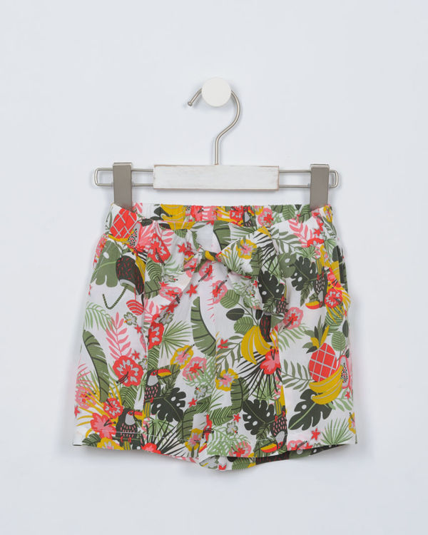 Picture of C2173 GIRLS SHORTS WITH PATTERN FRUITS AND BOW